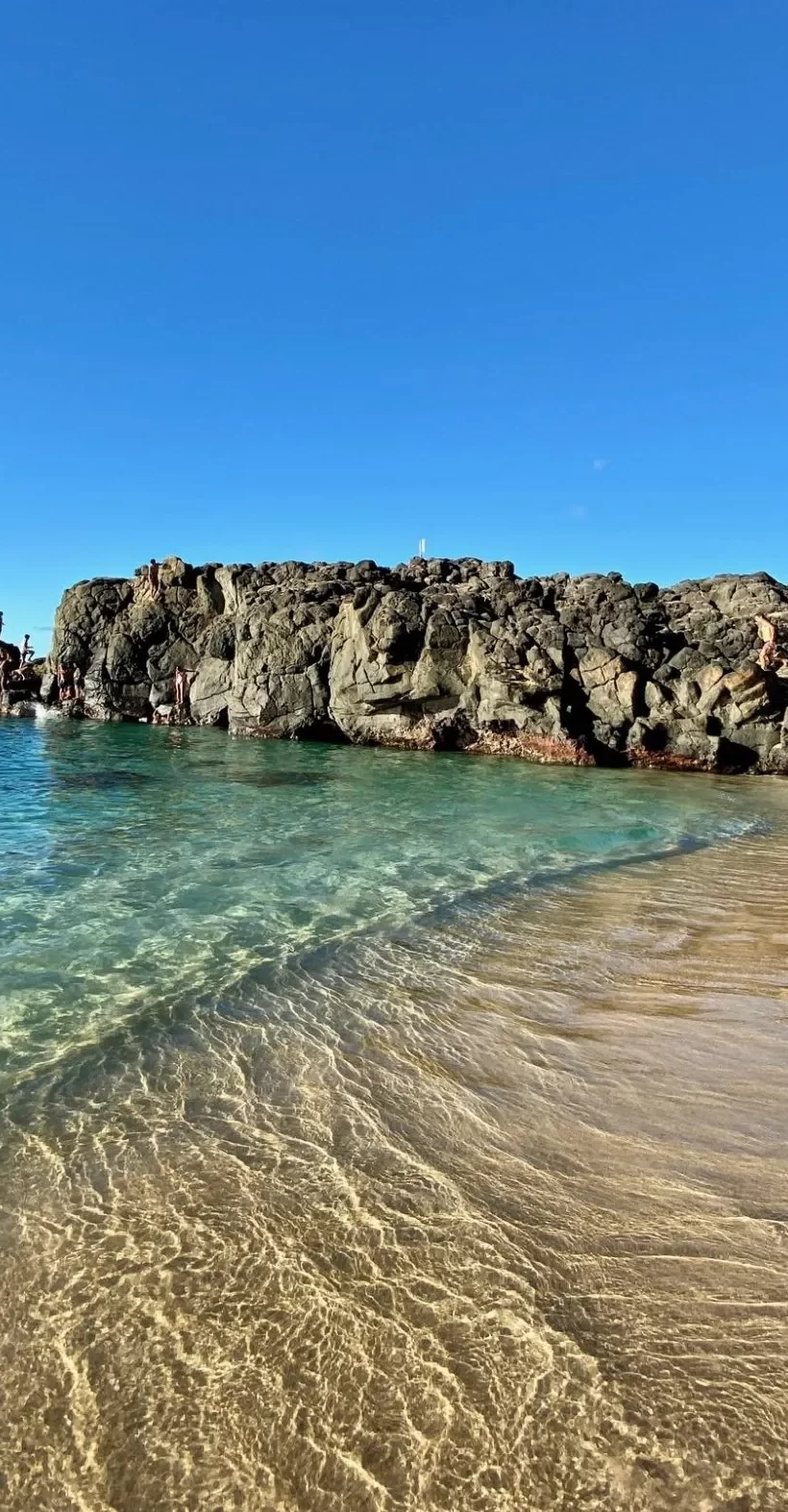 Waimea Bay in the summer