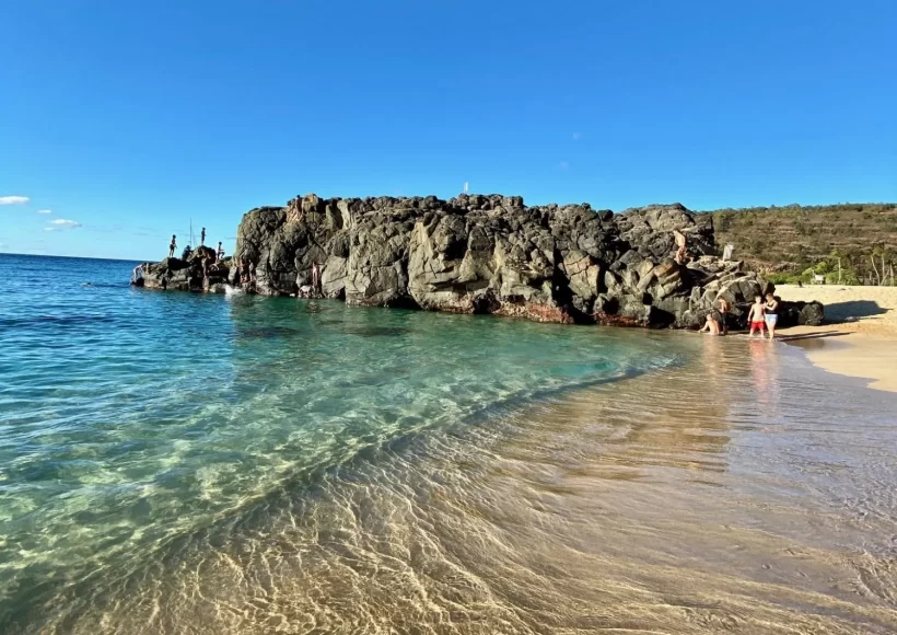 Waimea Bay in the summer